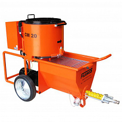 Штукатурная станция CM20 Standart (растворонасос со смесителем)